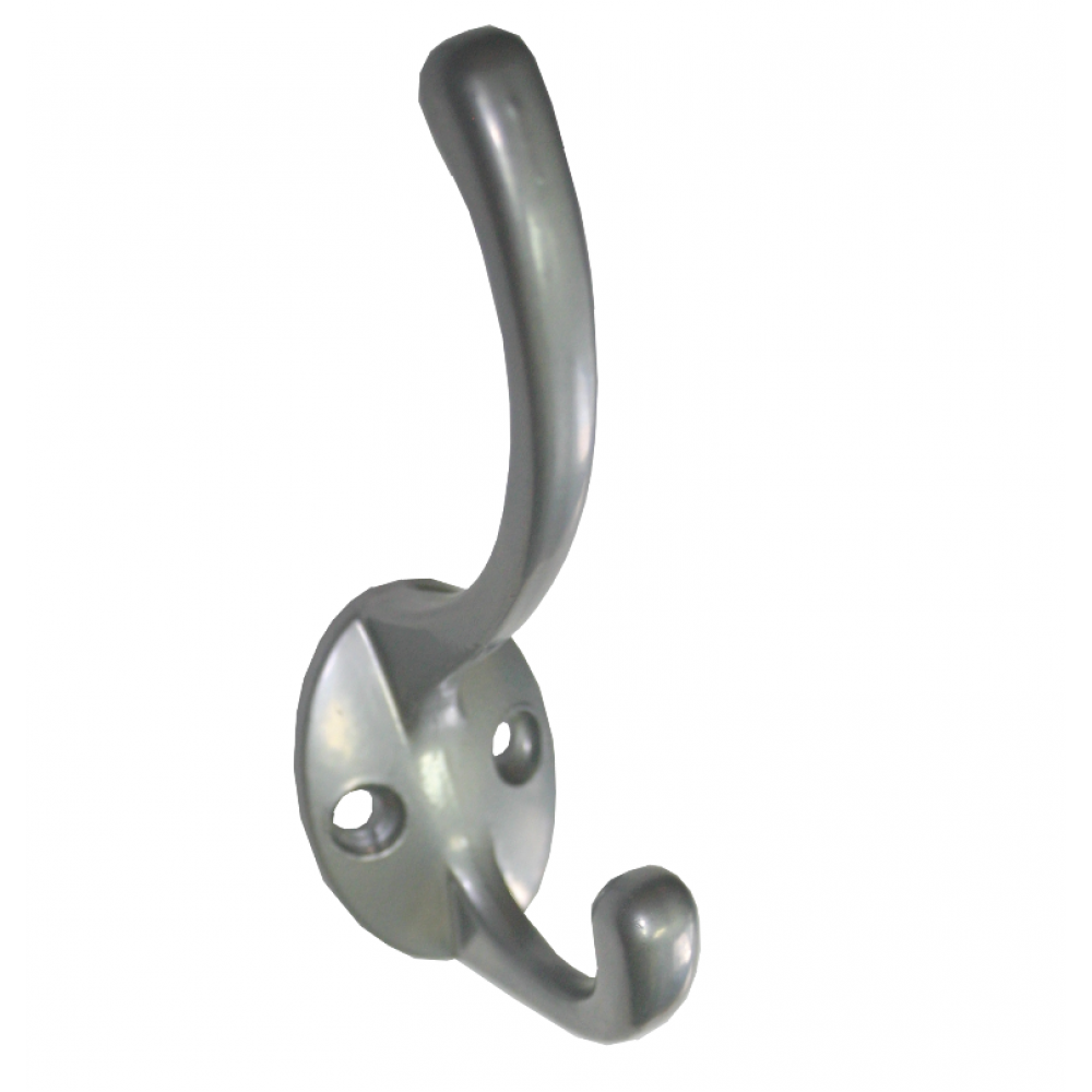 Крючок-вешалка двойной вертикальный хром(№24)