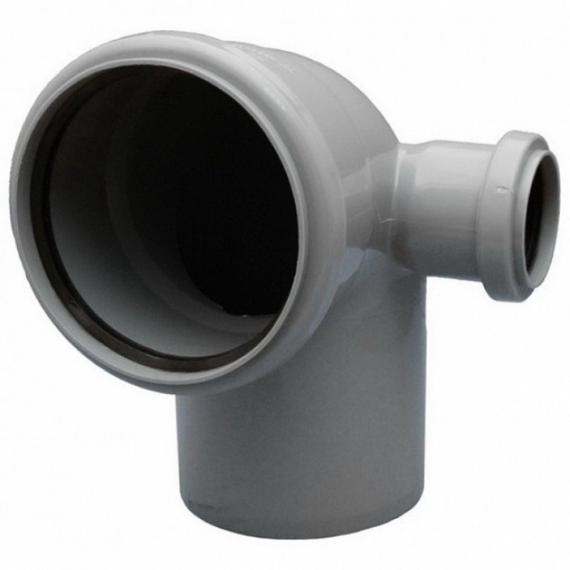 Угол 110мм х 90 град. с выходом 50мм вправо