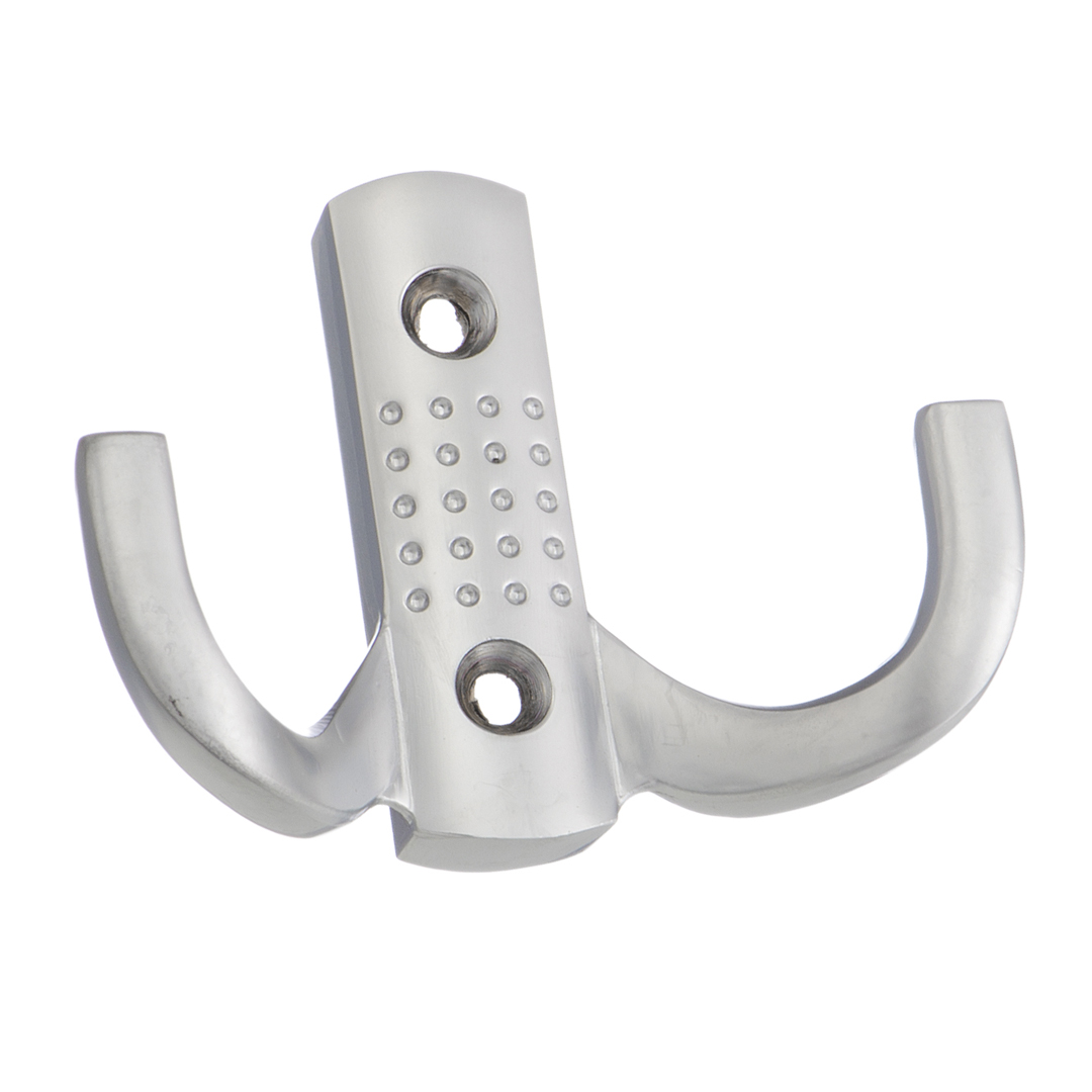 Крючок-вешалка двойной горизонт. хром  (№10)