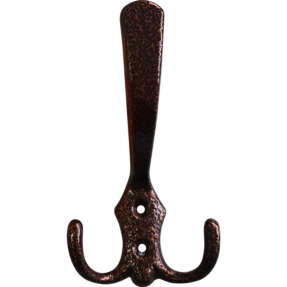 Крючок-вешалка тройной медь (№9)