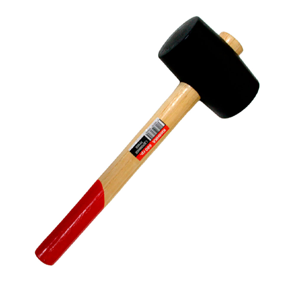 Киянка с деревянной ручкой 340(300)гр. черная  (50)