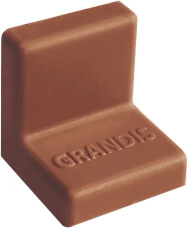 Уголок с заглушкой 25х25 Вишня