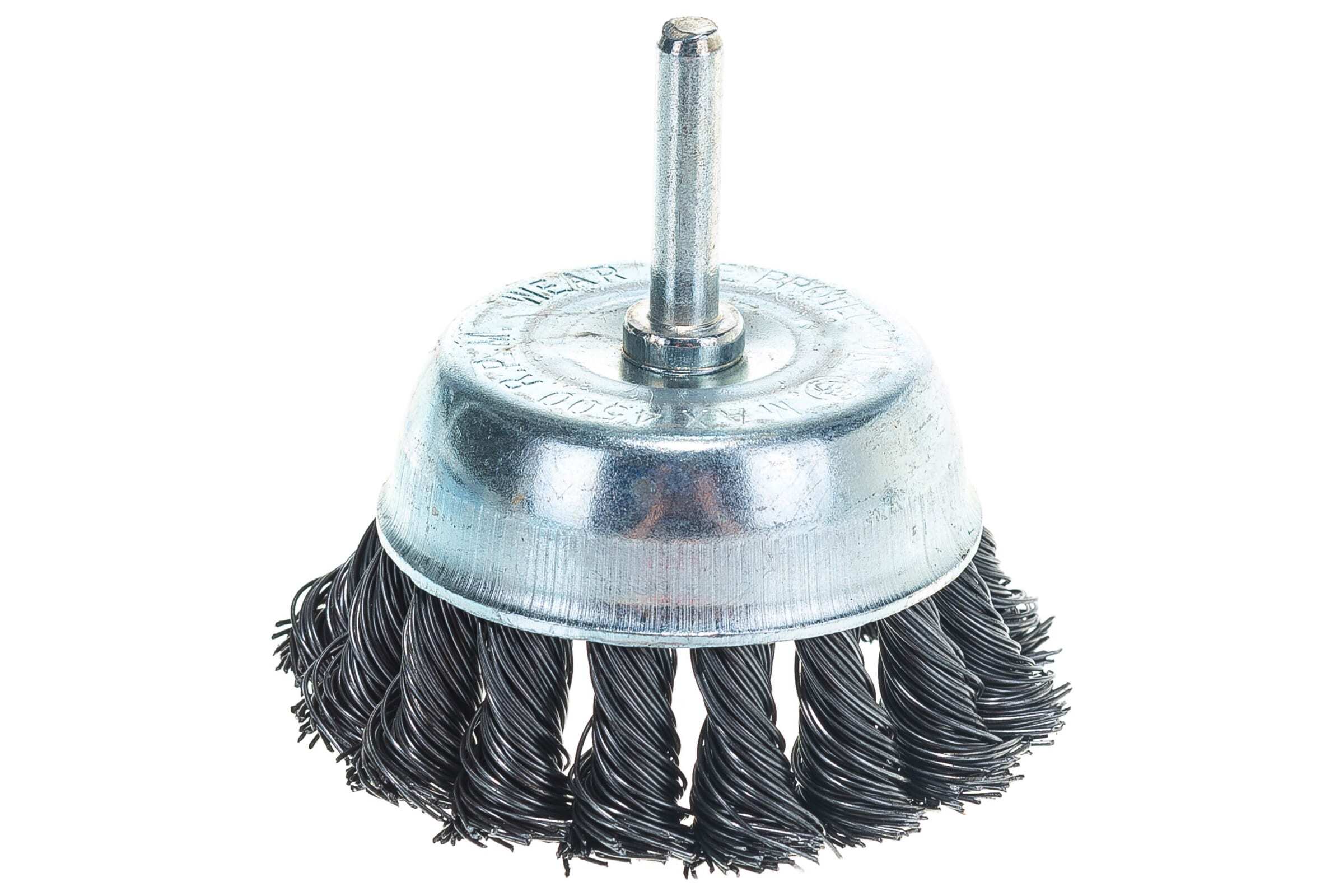 Щетка для дрели "чашка" (крученая пров-ка) 75 мм.(15)