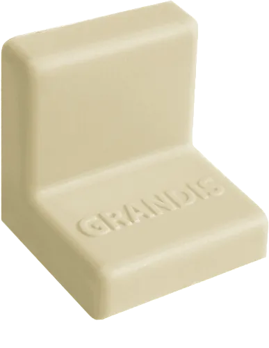 Уголок с заглушкой 25х25 Ясень