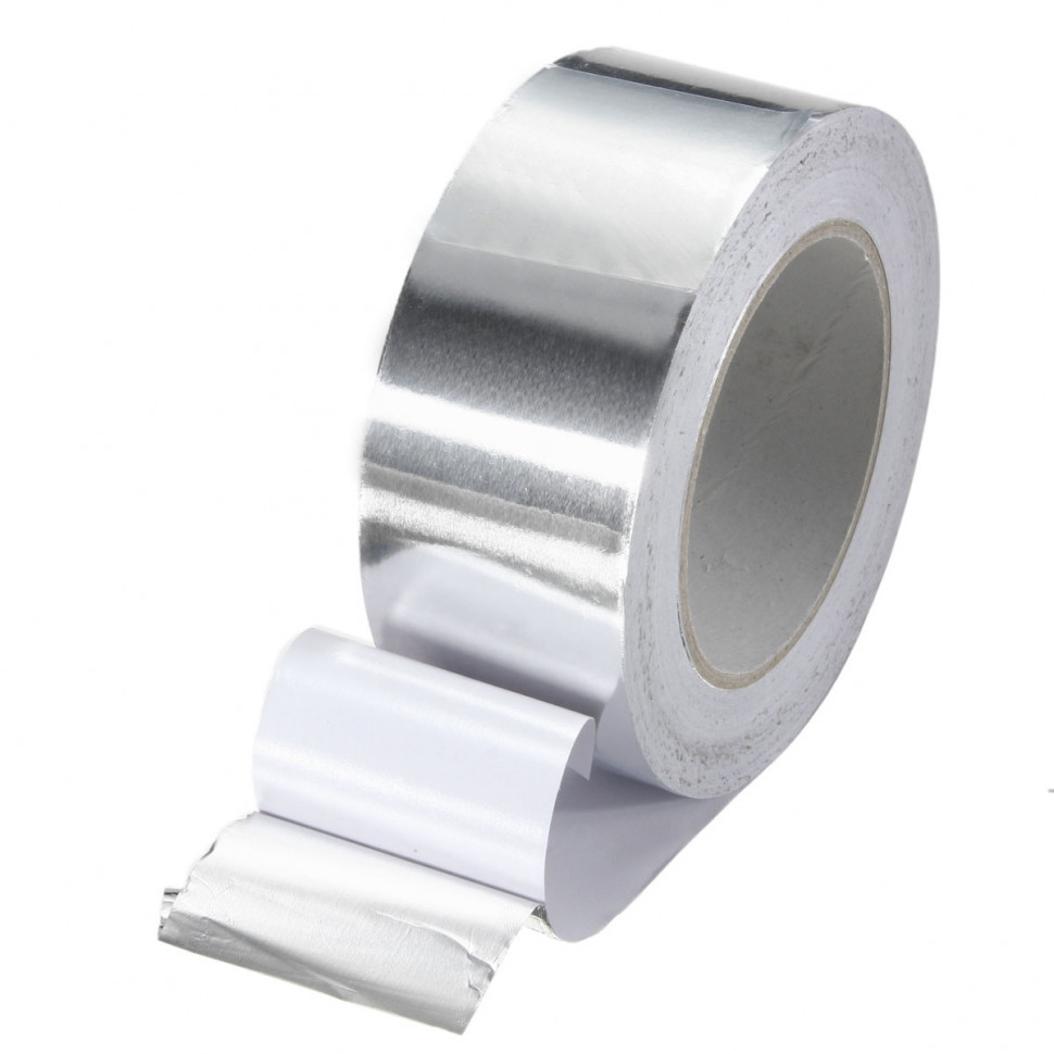 Скотч алюминиевый 50 мм х 50 м на подложке (36)