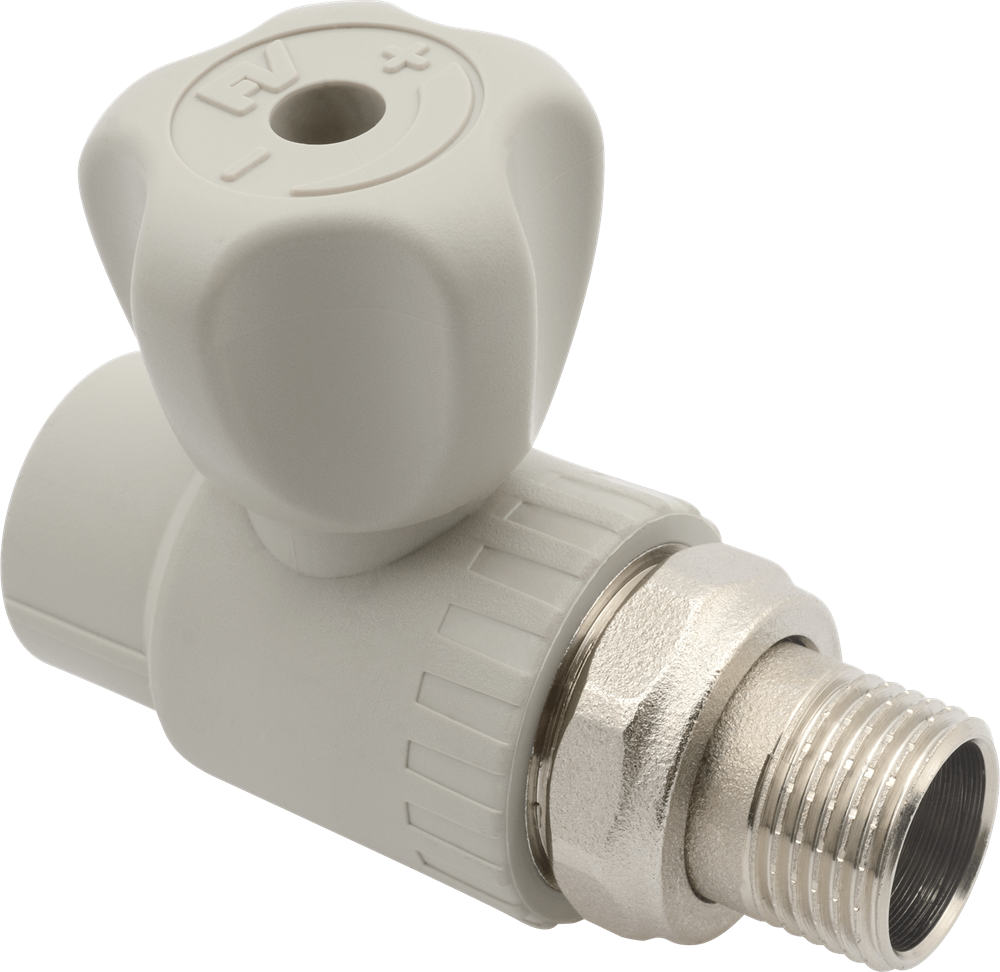 ППР кран д/радиатора разборный 20х1/2 прямой