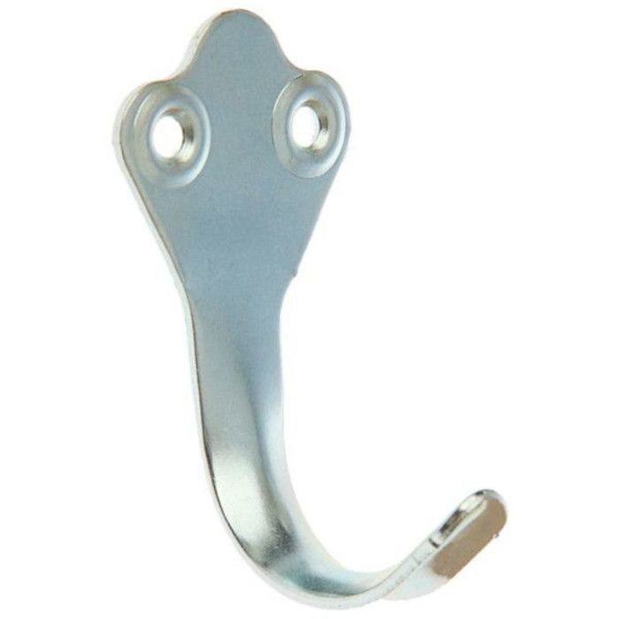 Крючок-вешалка одинарный цинк (№2)