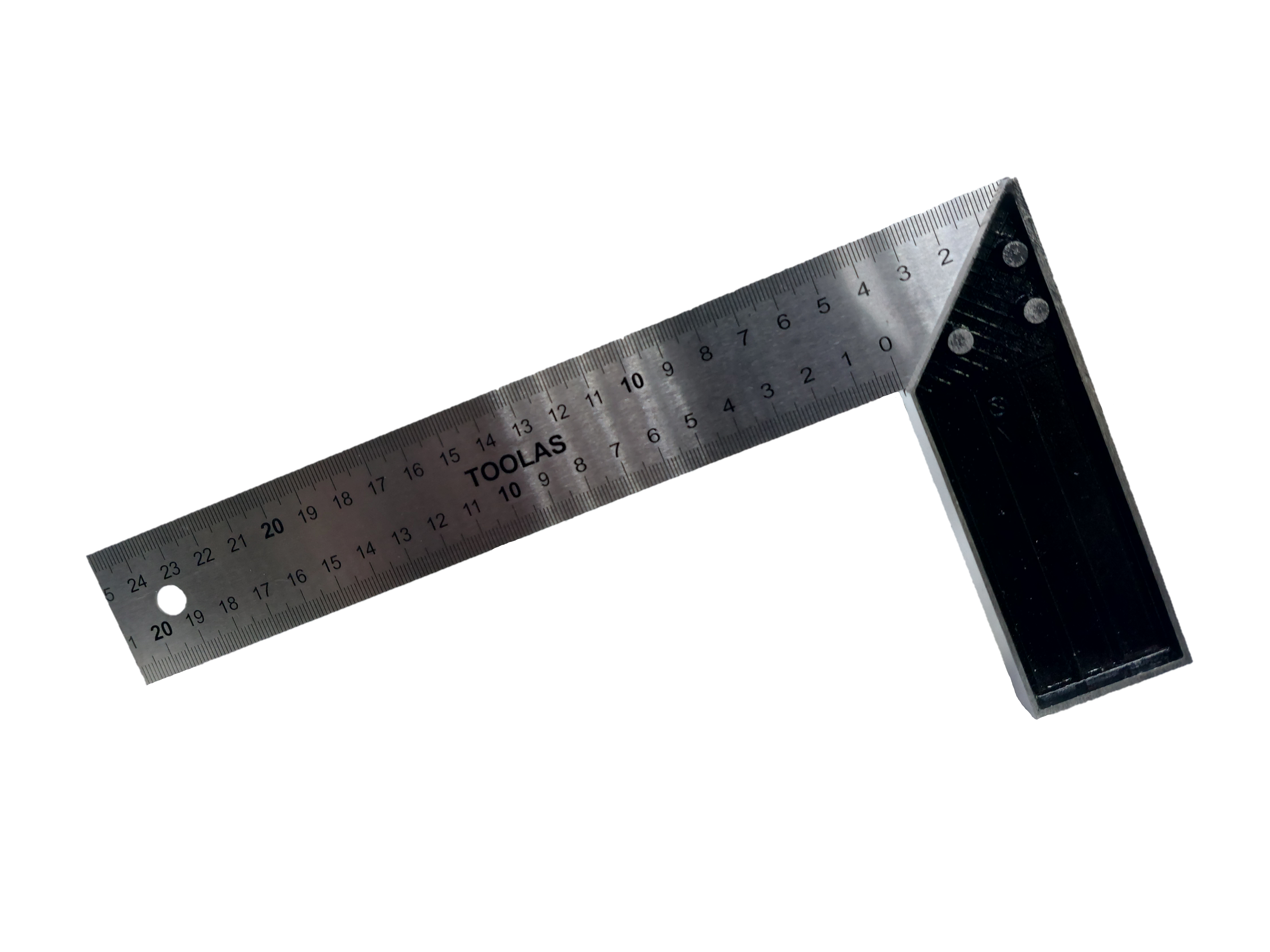 Угольник столярный  TOOLAS 250 мм  (нерж.)