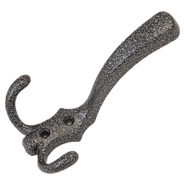 Крючок-вешалка тройной серебро (№9)