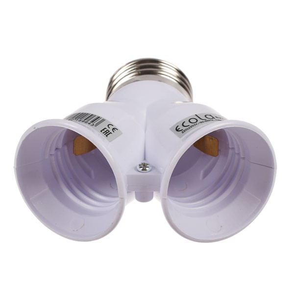 Переходник с Е27 на 2хЕ27