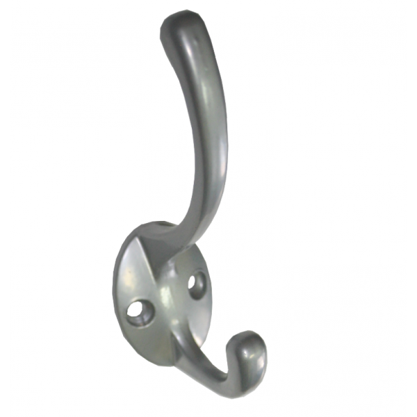 Крючок-вешалка двойной вертикальный хром(№24)