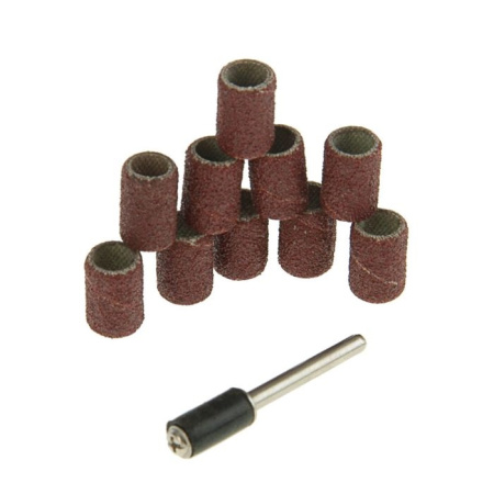 Набор наждачных цилиндров с оправкой, 11(10)шт(Ф,Д)