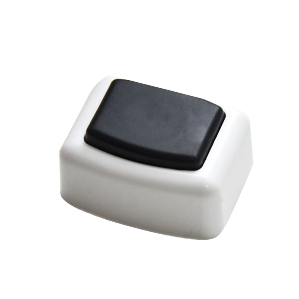 Кнопка звонка, белая прямоугольная клавиша (Hegel)