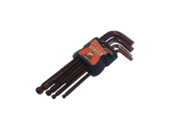 Набор угловых шестигранников "Toolas" 9 шт. ср.длина (HK-002)