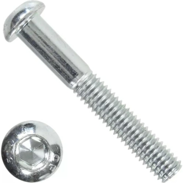 Винт с полукр. головой и вн. шестигранником М10 х 70 (10,9)