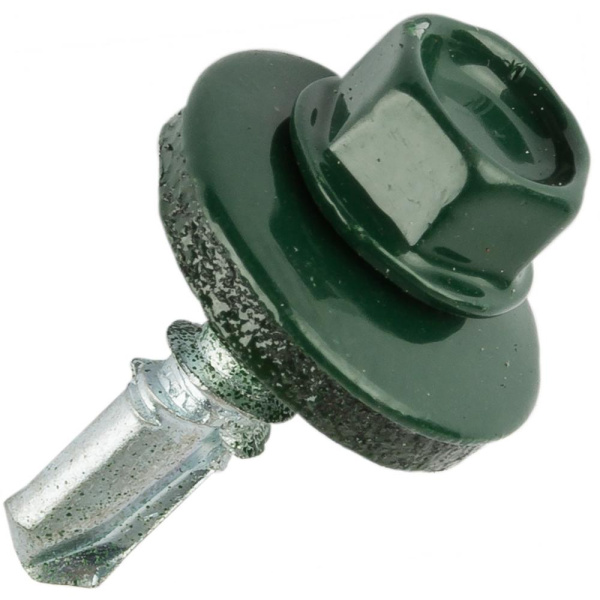 Саморез кровельный 5,5 х 19 (6005 зеленый)    4000