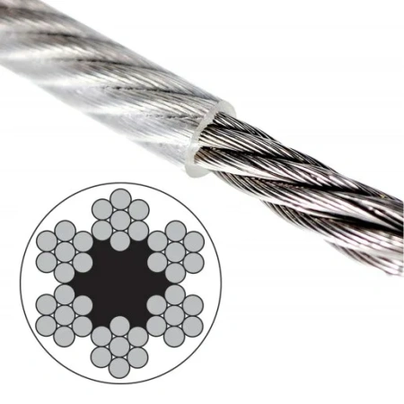 Трос стальной в оплетке ПВХ 3/4 мм (200 м.)