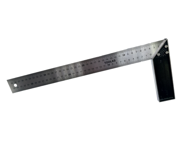 Угольник столярный  TOOLAS 400 мм  (нерж.)