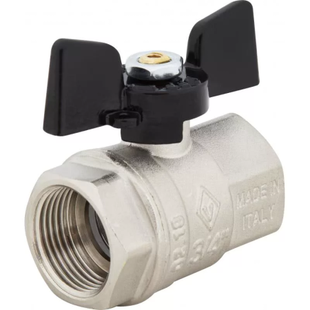 Кран шаровый Bugatti 3/4ГхГ (бабочка)(302-3/4)