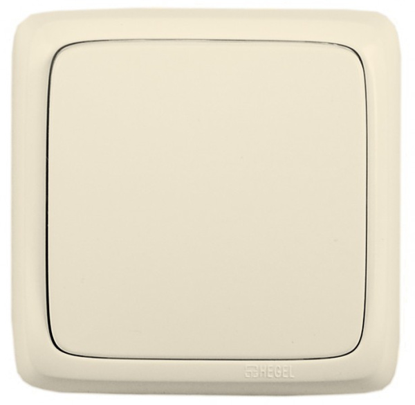 Переключатель наружный 1-кл. HEGEL (сл/кость)