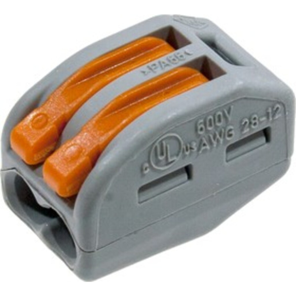 Клемма 02 х 2,5 с рычагами (Wago для мягк/кабеля) "