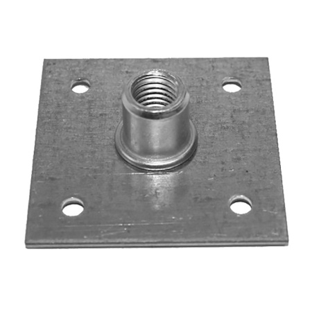 Пластина опорная обл. 60 х 60 (4 отв. М12) (50)