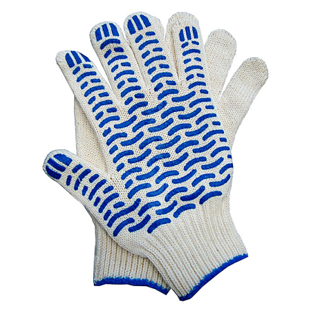 Перчатки х/б с ПВХ  "ВОЛНА" (200)