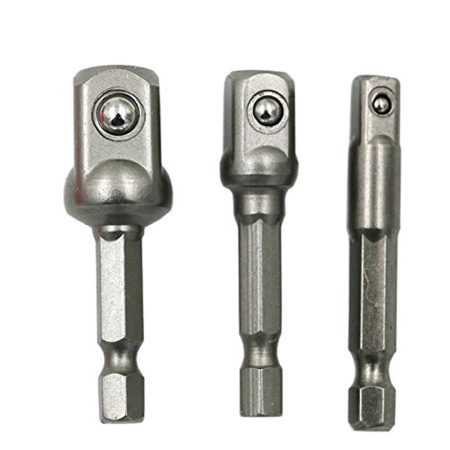 Набор переходников с шестигранника на 1,4", 1/2'', 3/8"