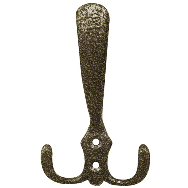 Крючок-вешалка тройной бронза (№9)
