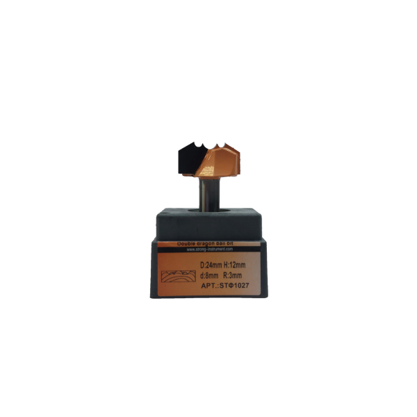 Фреза паз. для розеток STF 1027  08 х 24 х 12 R3