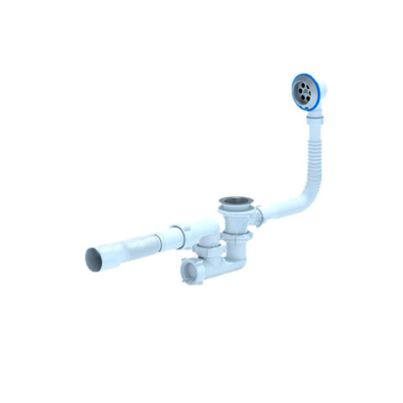 Сифон-обвязка для ванны 1 1/2(рег. с гибой трубкой)(АНИ Е 255)