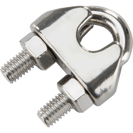 Зажим для тросса с 2-мя гайками 06 мм. (А4)