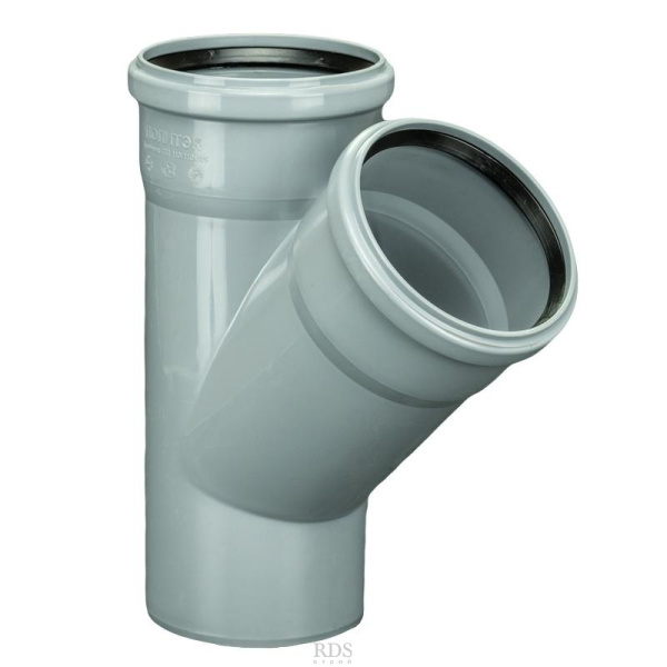 Тройник110/110 угол 45град.