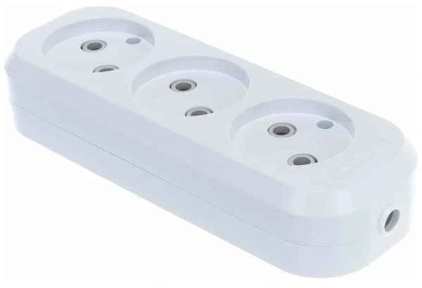 Колодка тройная (белая)