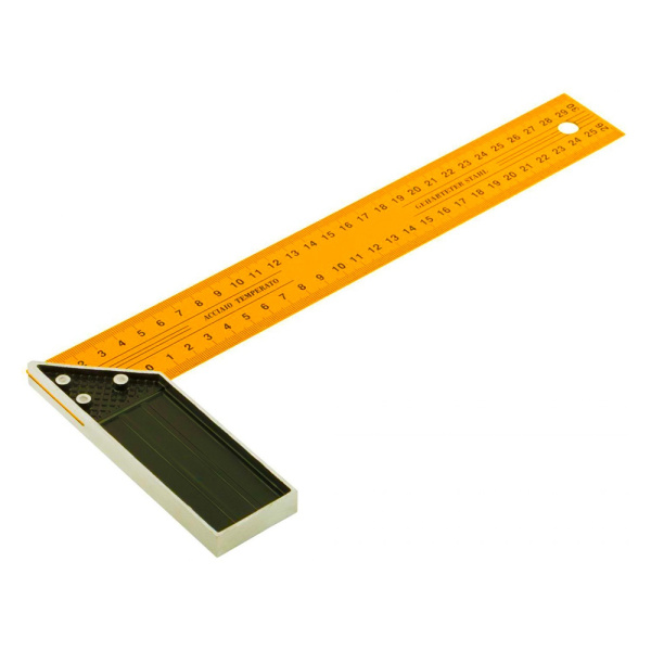 Угольник столярный желтый 300(350) мм