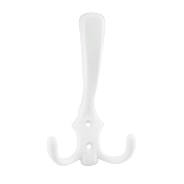 Крючок-вешалка тройной бел. (№9)
