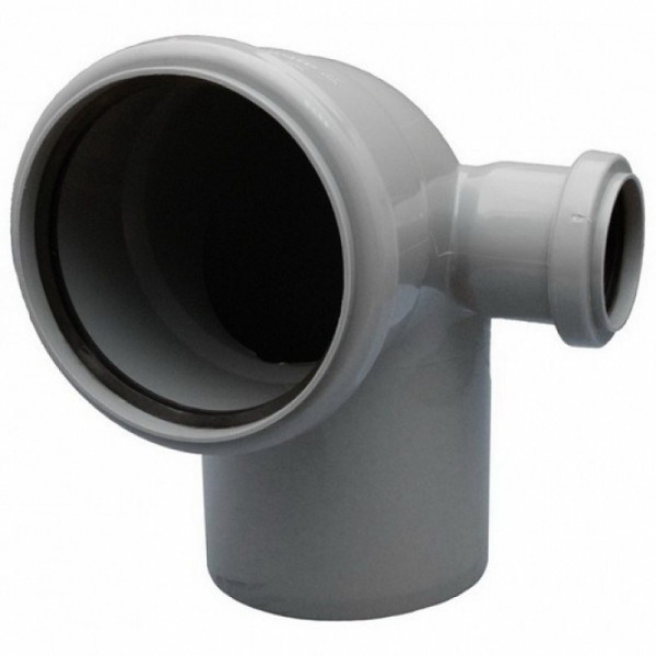 Угол 110мм х 90 град. с выходом 50мм вправо