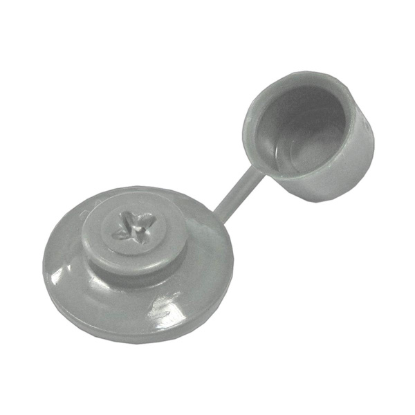 Шайба кровельная  с колпачком СЕРАЯ (250)