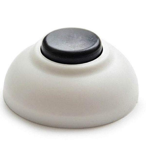 Кнопка звонка, белая круглая клавиша (Hegel)