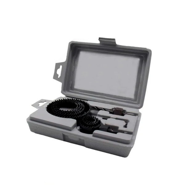 Набор кольцевых пил по дереву 19 - 82 мм (19,22,29,38,44,51,60,67,82) 12пр.