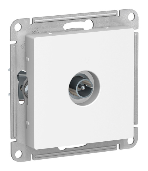 Розетка скрытая TV  ATLASDESIGN  (белая) Розетка скрытая TV  ATLASDESIGN  (белая)