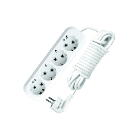 Удлинитель 4 гнезда 10 метров с заземлением (ПВС)
