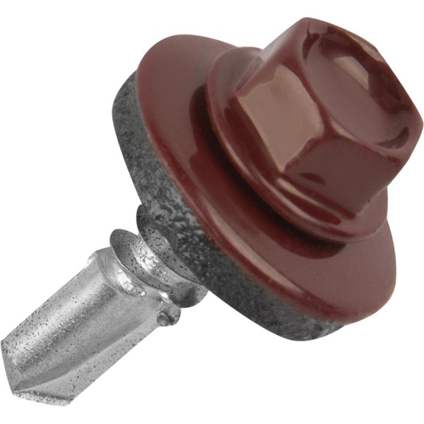 Саморез кровельный 5,5 х 19 (8017 коричневый) 4000