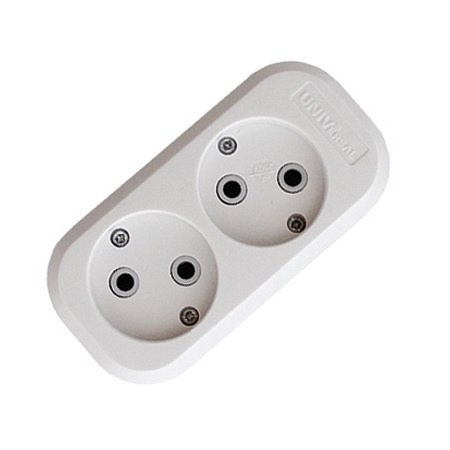 Колодка двойная (белая)