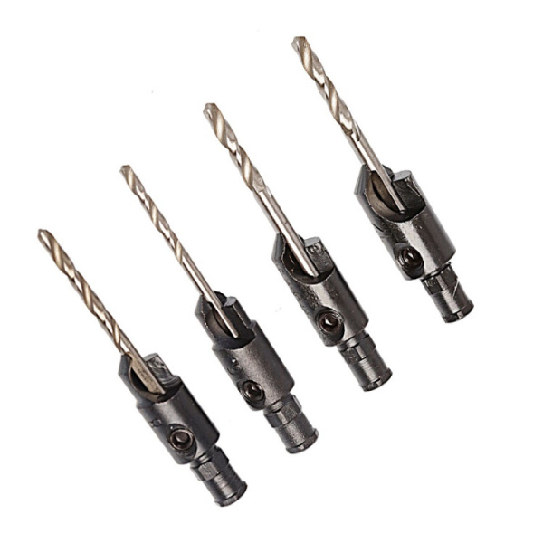 Набор зенковок со сверлами, 4 шт. Практик