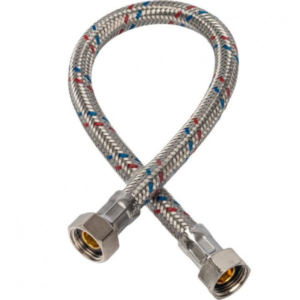 Подводка для воды 1/2" Г/Г 1,5м(нерж)