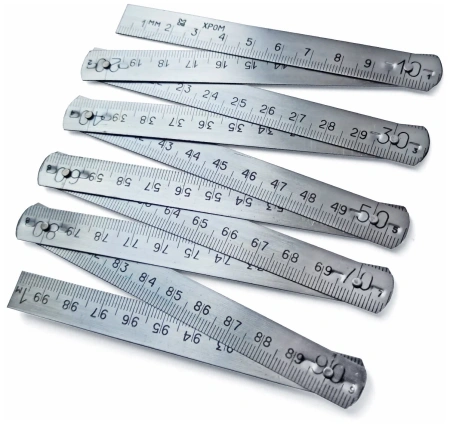 Метр складной металлический 1 м. МИ