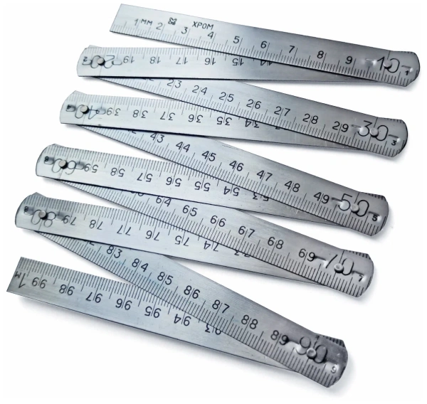 Метр складной металлический 1 м. МИ