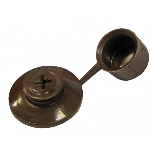 Шайба кровельная  с колпачком КОРИЧНЕВАЯ (250)