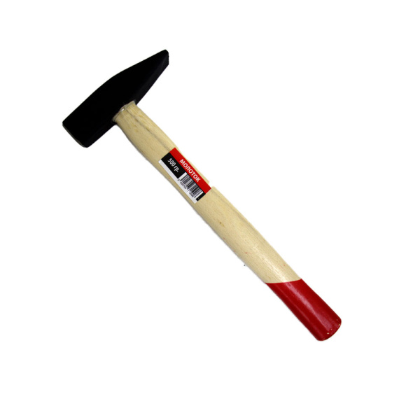 Молоток с деревянной ручкой 500 гр.(оцинков.) (6)